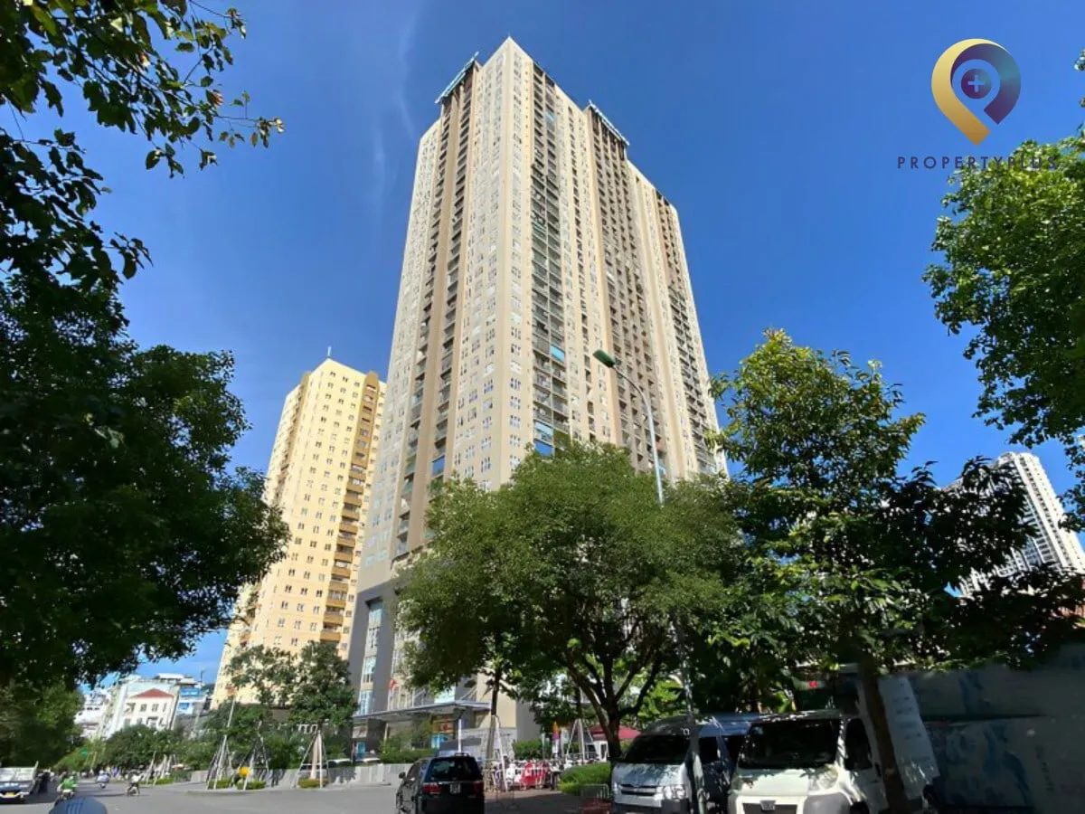 Toàn cảnh tòa nhà Vimeco Tower nhìn từ bên ngoài